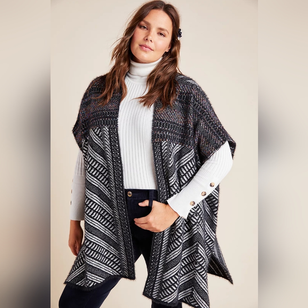 Anthropologie Sally Poncho Cardigan